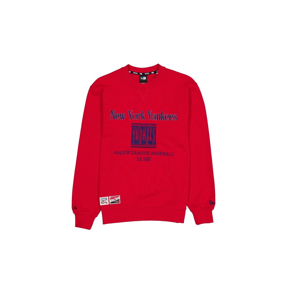 New Era New York Yankees Cooperstown Savvy Red Crewneck - Size M